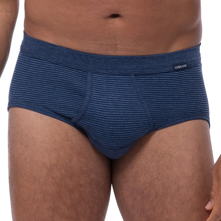 Ammann Confezione da 3 Slip a Costine Fini con Apertura  