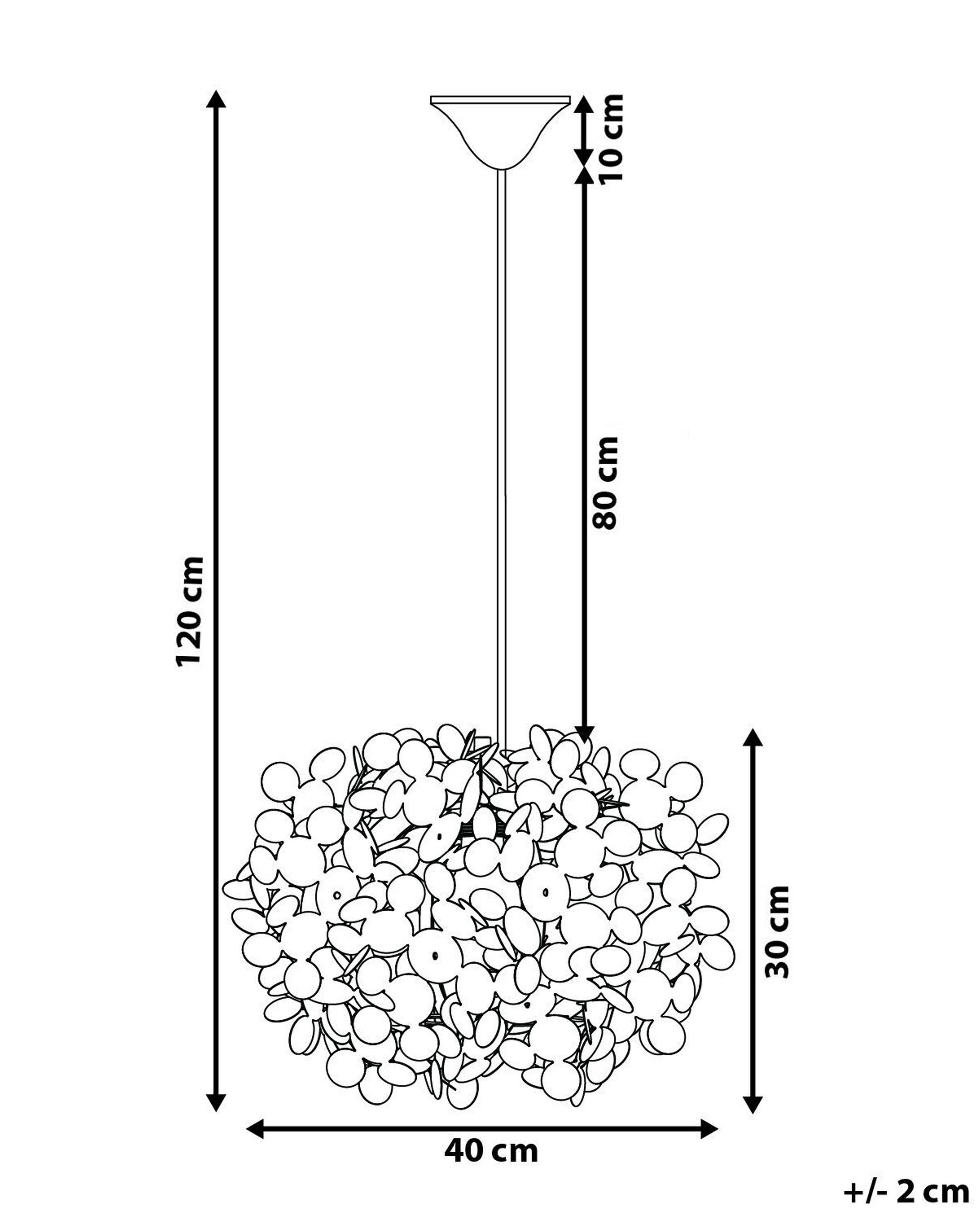 Beliani Lampadario en Materiale sintetico Moderno LAMONE  