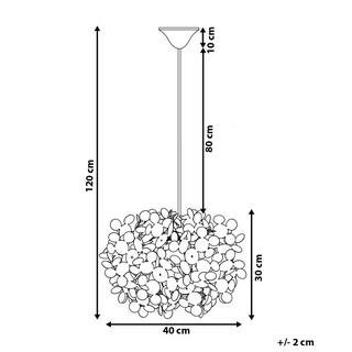 Beliani Lampadario en Materiale sintetico Moderno LAMONE  