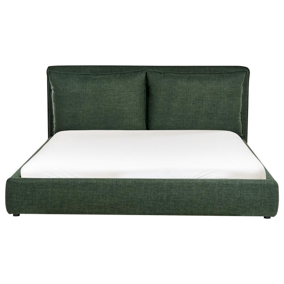 Beliani Wasserbett aus Stoff  BAJONNA  