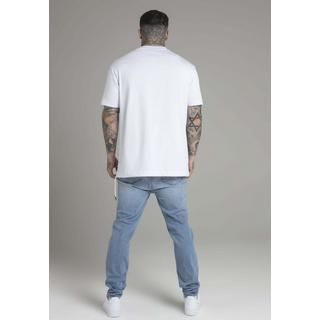 Sik Silk  T-Shirt Oversized T-Shirt in White 