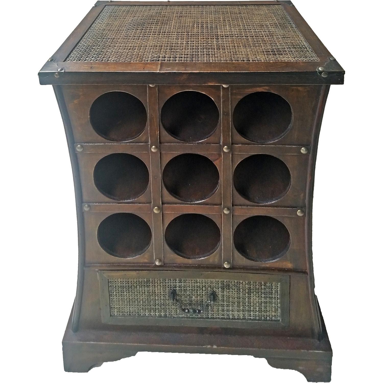 Image of Weinregal Lonial dunkelbraun 46x29x58 Weinregal Lonial dunkelbraun 46x29x58