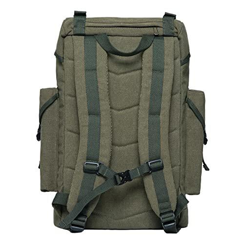 Only-bags.store Canvas Gross Vintage Jagd Wanderrucksack mit 15 Zoll Laptopfach  