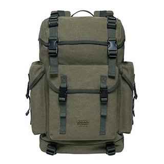 Only-bags.store Canvas Gross Vintage Jagd Wanderrucksack mit 15 Zoll Laptopfach  