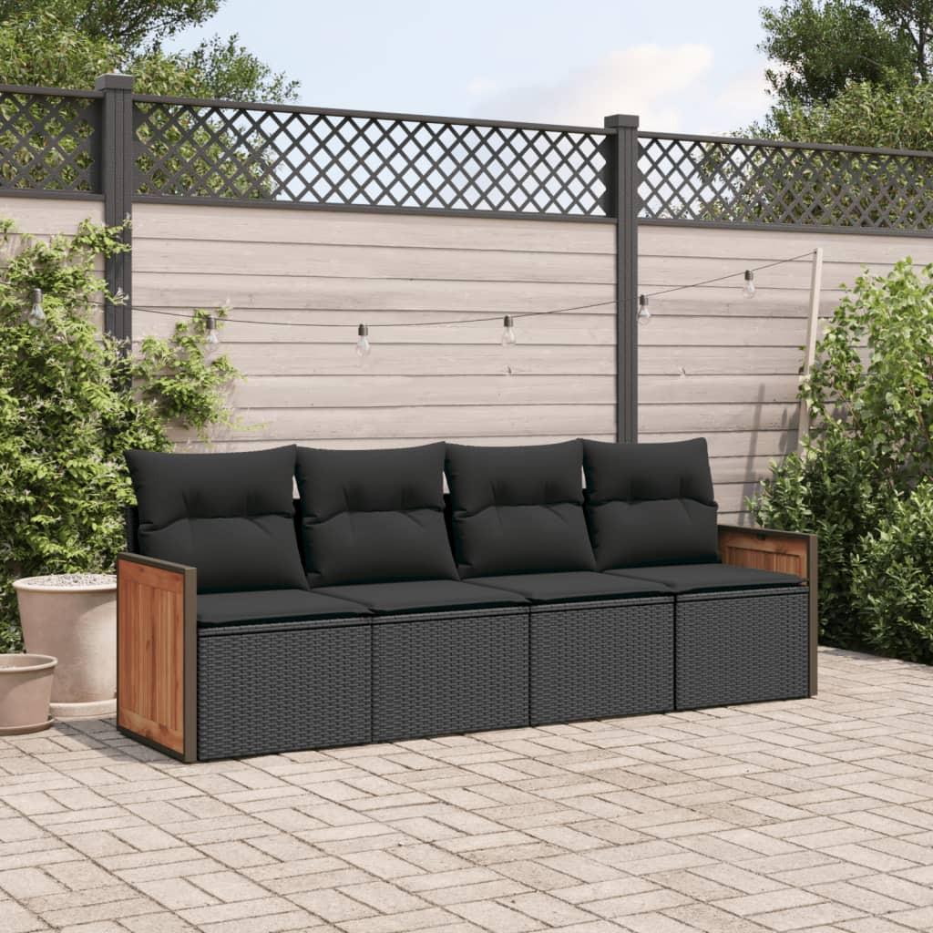 VidaXL set divano da giardino Polirattan  