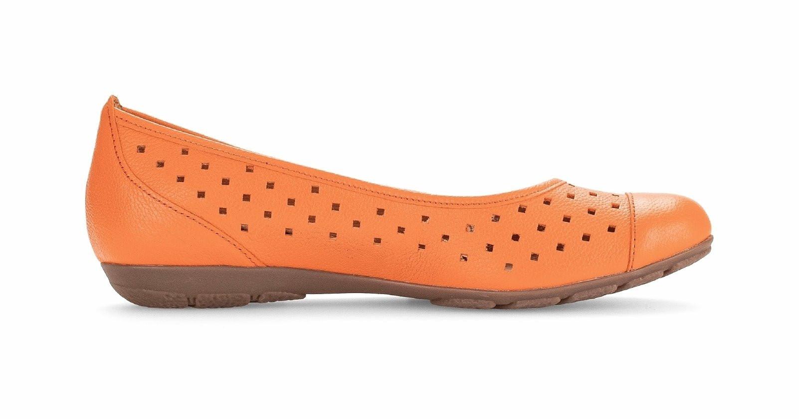 Image of 44.169.25 - Leder Ballerina Damen Orange 41