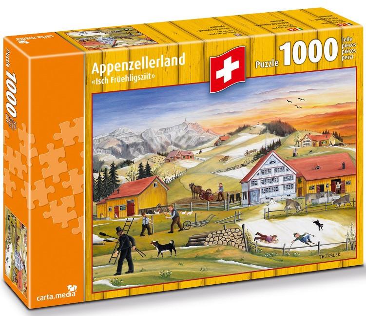 Carta.Media  Puzzle Appenzellerland: Isch Früehligsziit (1000Teile) 