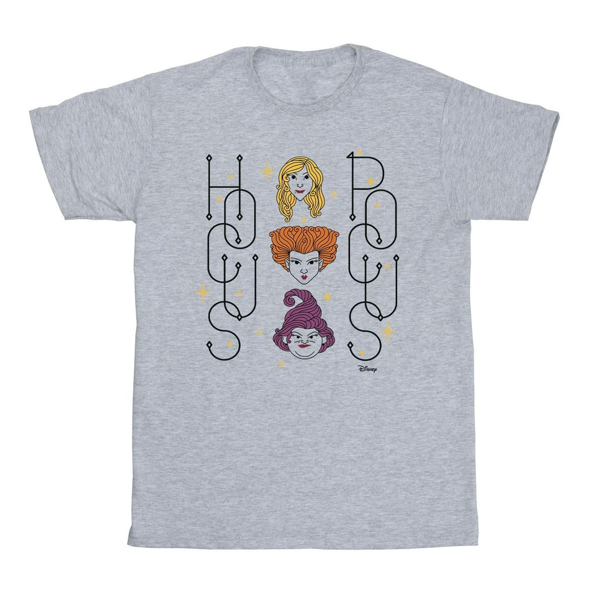 Image of Hocus Pocus Faces Tshirt Unisex Grau 140/146