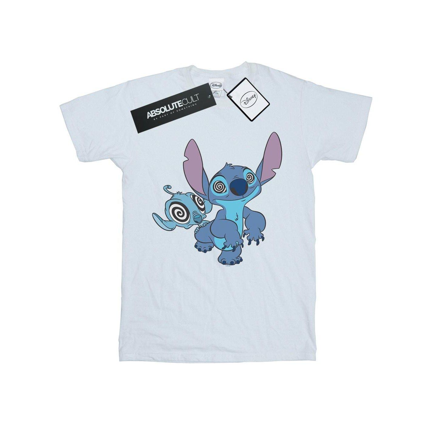 Image of Lilo And Stitch Hypnotized Tshirt Unisex Weiss 128