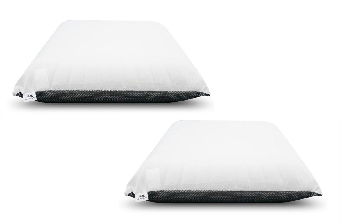 AB Matelas Materasso White Cosmos | 160x200 cm con 2 cuscini viscoelastici 60x60 cm | Memoria 50 kg/m3 e 12 zone | 28 cm  