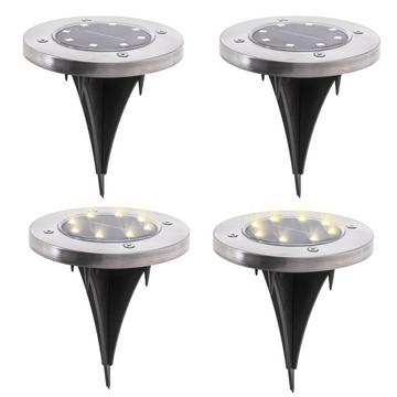 Solar-Gartenleuchten 8 LED - 4er-Pack