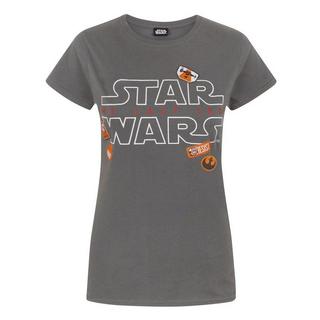 STAR WARS  The Last Jedi TShirt mit AbzeichenDesign 