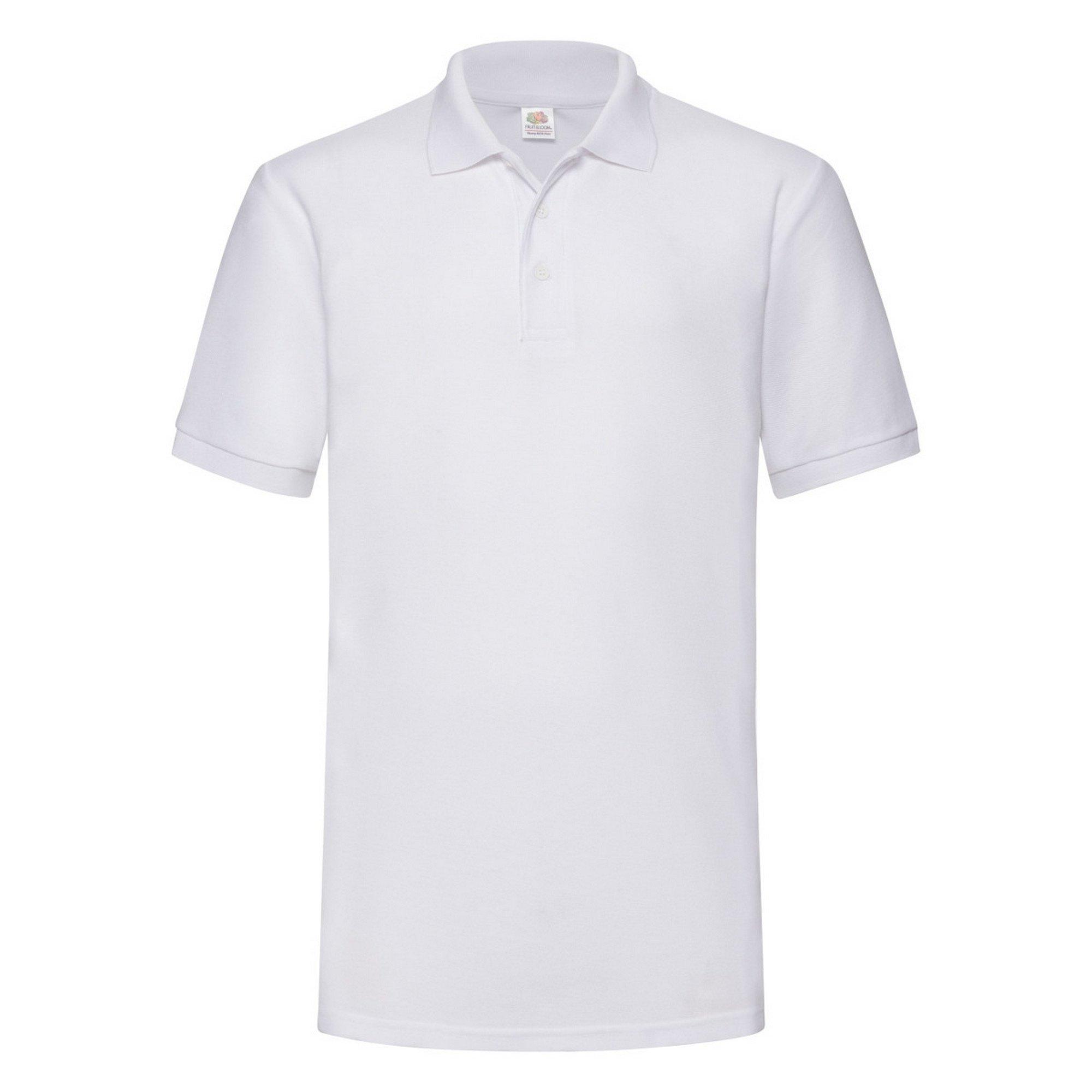 Image of 6535 Piqué Poloshirt, Kurzarm Herren Weiss M