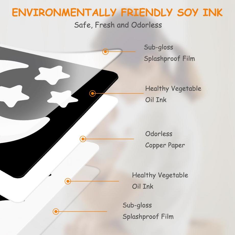 Activity-board  Sensory Toys Karten, 20pcs Kontrast Buch Baby, Flashcards Kleinkinder für visuelle Stimulation und Gehirnentwicklung 