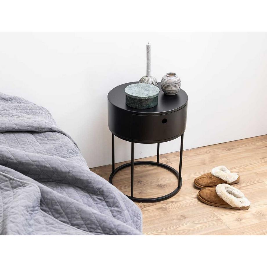 mutoni Comodino Parinton nero 40  