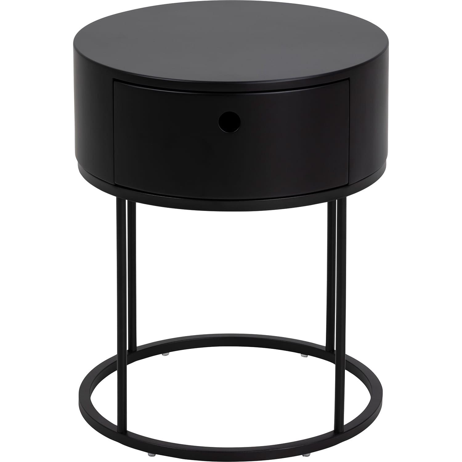 mutoni Table de chevet Parinton noire 40  