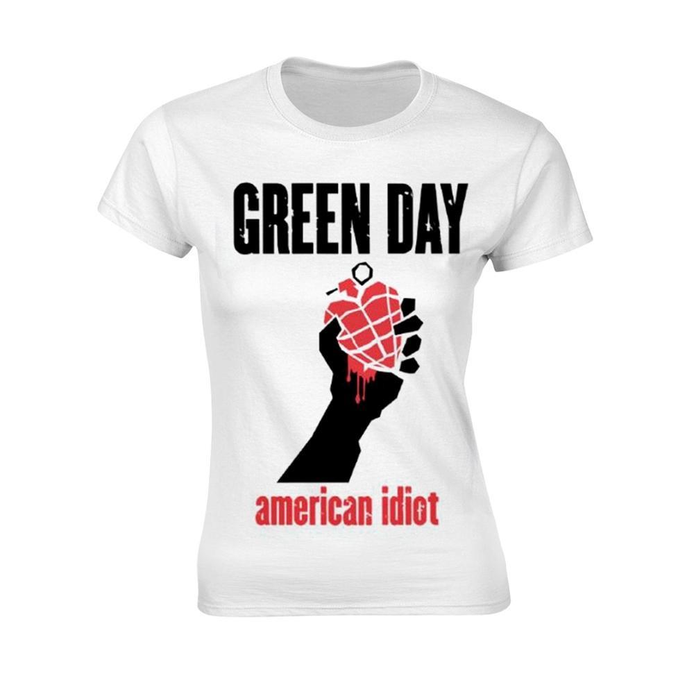 Image of American Idiot Tshirt Damen Weiss XL