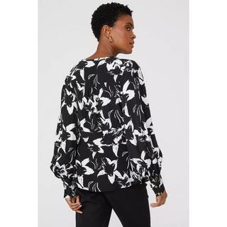 Principles Bodice Florales V-Ausschnitt Oberteil  