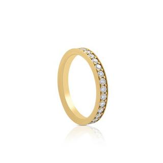 MUAU Schmuck  Bague Mémoire Diamant 1.00ct. or jaune 750 