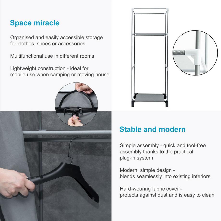 Intirilife Faltschrank  