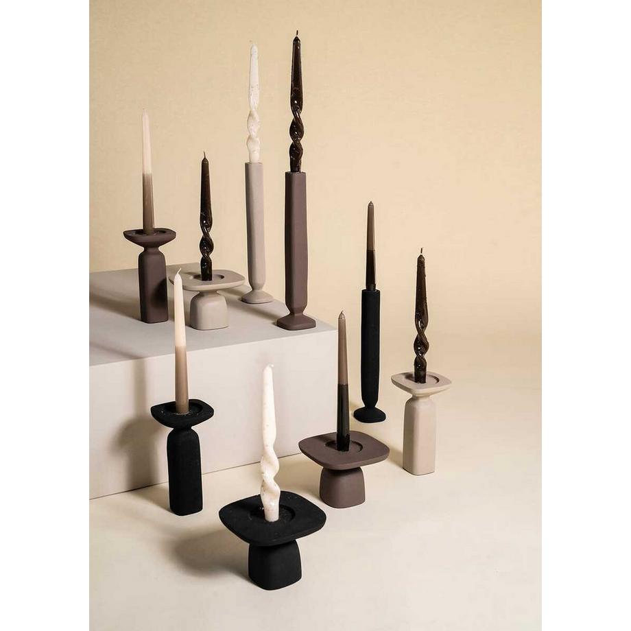 mutoni Portacandela Squand piccolo nero  