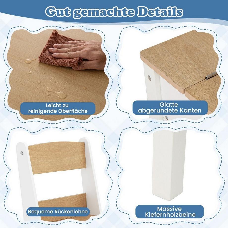 Northix Ensemble de table d'art pour enfants avec chevalet  