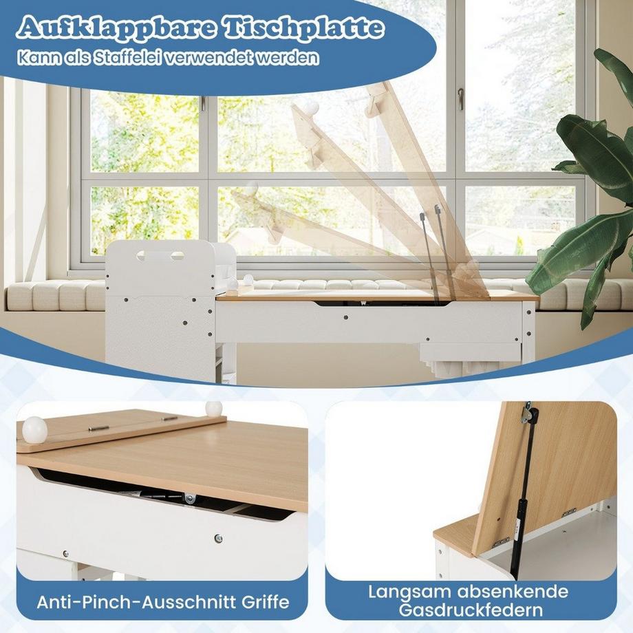 Northix Ensemble de table d'art pour enfants avec chevalet  
