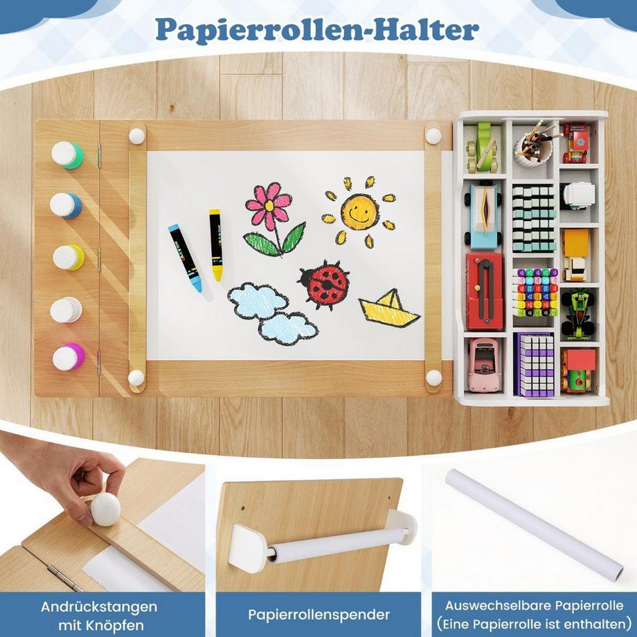 Northix Ensemble de table d'art pour enfants avec chevalet  