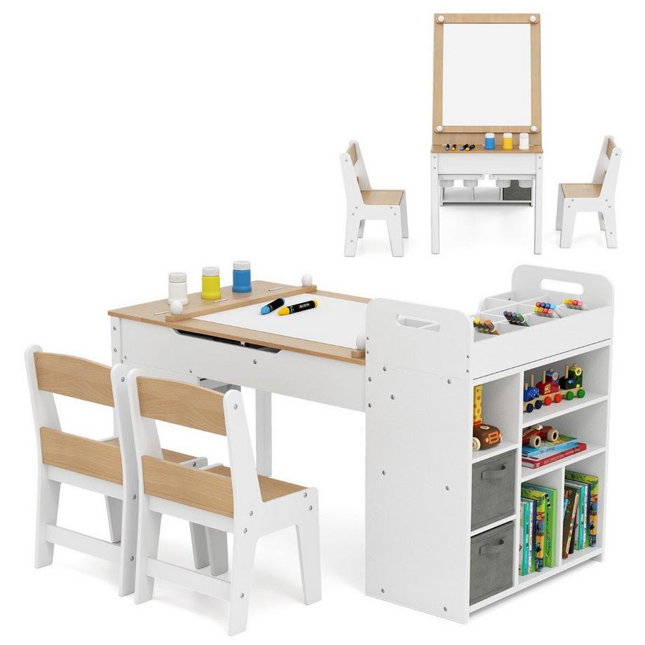 Ensemble de table d'art pour enfants avec chevalet