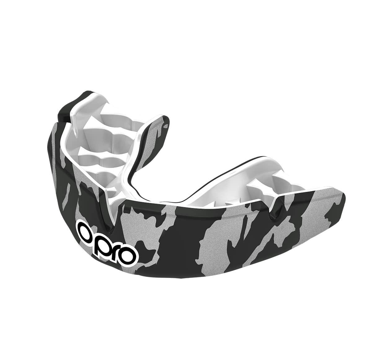 Image of Opro Instant Custom Camo - Black/white/silver Unisex Schwarz ONE SIZE