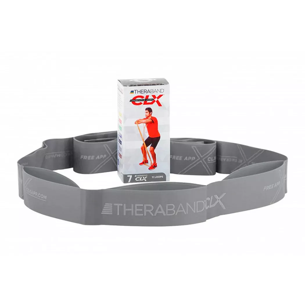 TheraBand Fitnessband "CLX", Silber, Super stark