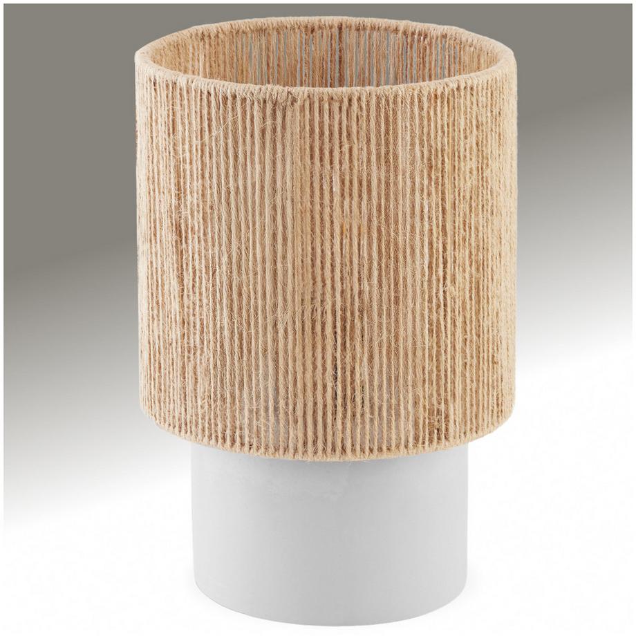 Tectake  Lampe de chevet en jute style bohème KLEA style bohème avec technique de tressage 60 W 