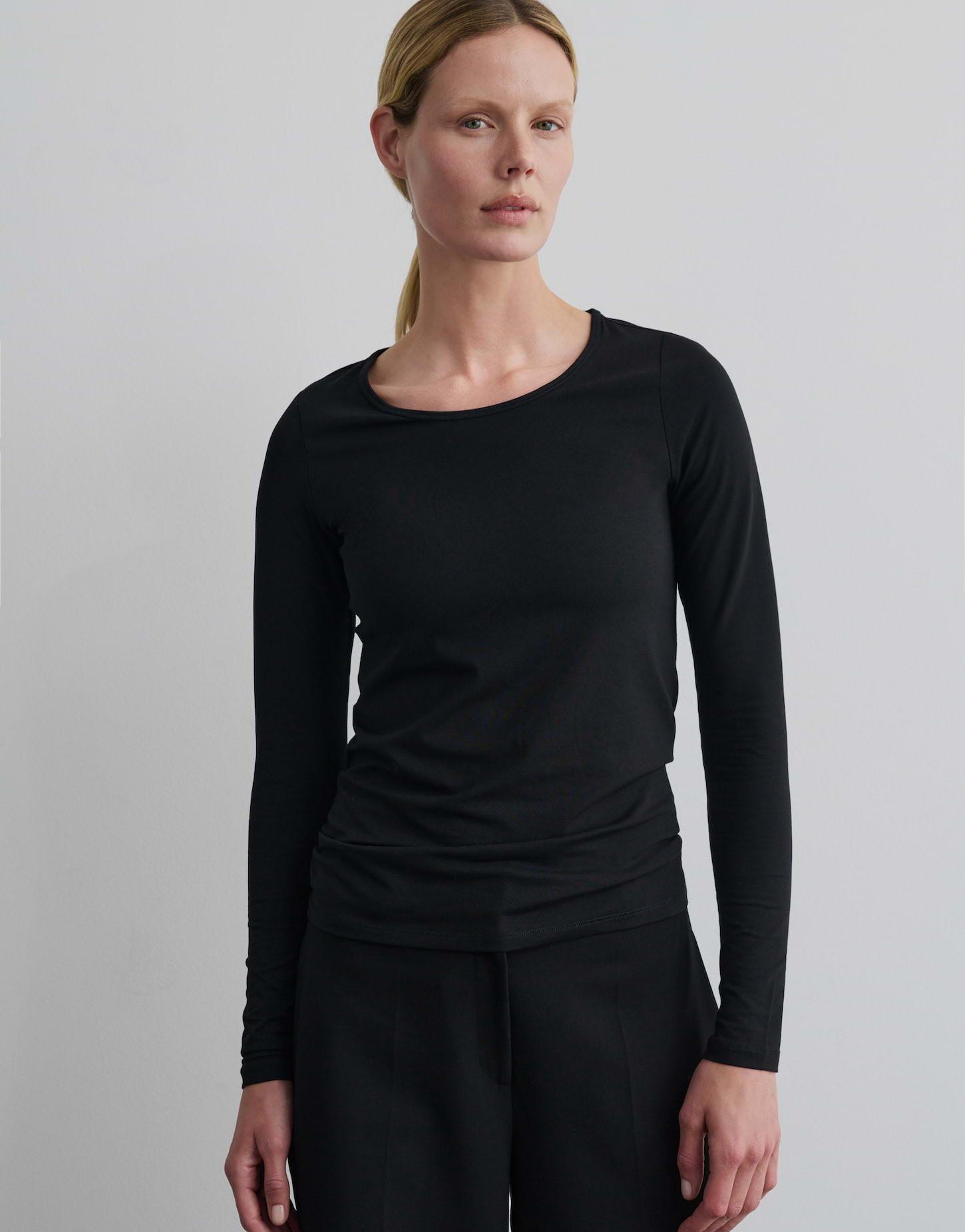 Image of Langarmshirt Kalia Gerade Damen Schwarz 40