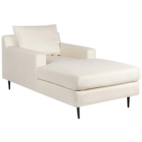 Beliani Chaise longue en Velours Moderne GUERET  