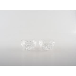 Aulica  BOUGEOIRS EN VERRE 8X8X4.3CM - LOT DE 2 