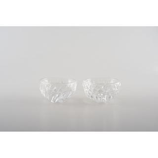 Aulica  BOUGEOIRS EN VERRE 8X8X4.3CM - LOT DE 2 