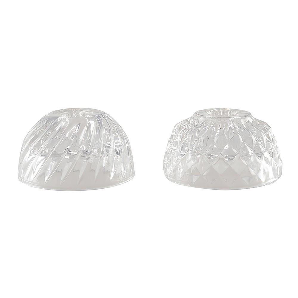 Image of Glas-kerzenständer 8x8x4,3cm - Packung Mit 2 Unisex ONE SIZE