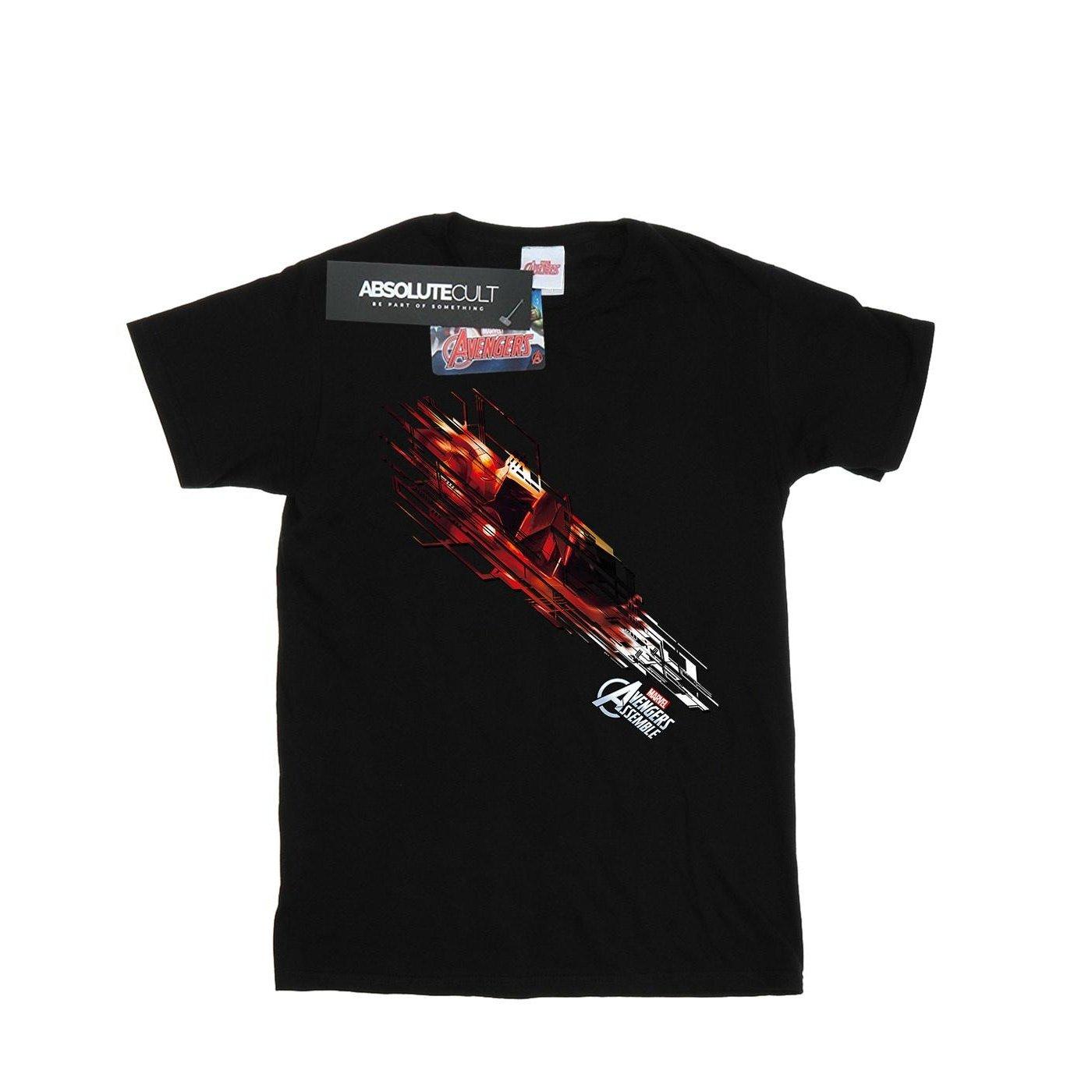Image of Iron Man Shooting Burst Tshirt Damen Schwarz S