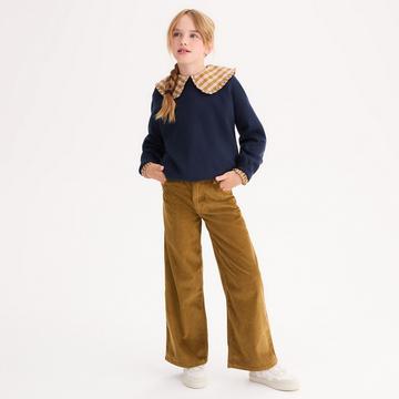 Pantalon large en velours côtelé