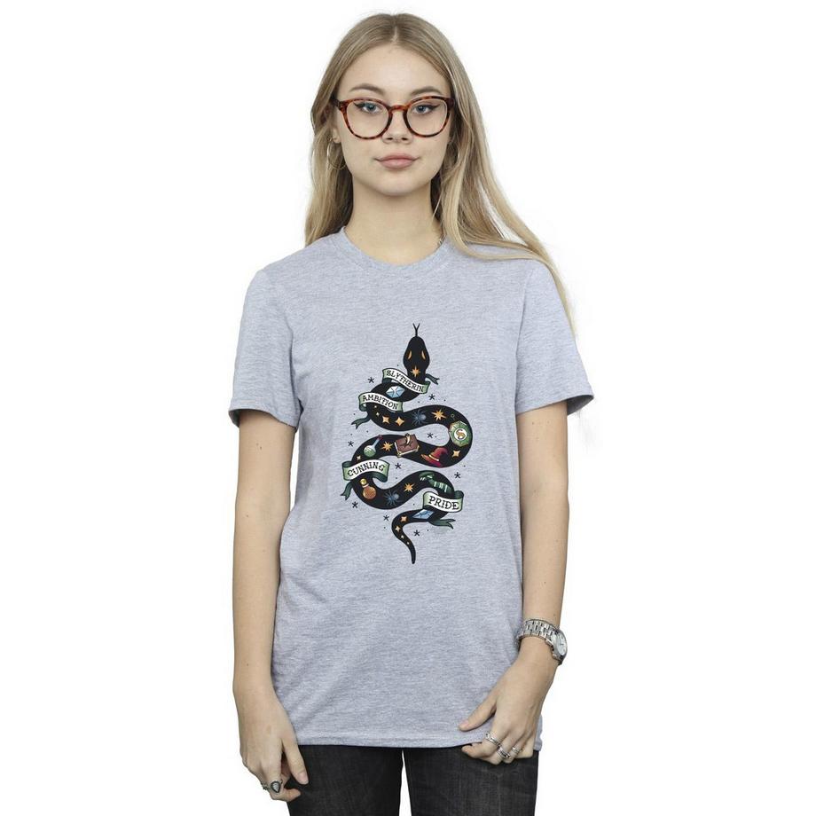 HARRY-POTTER T-Shirt Imprimé Graphique Slytherin  