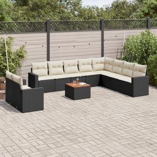 VidaXL set divano da giardino Polirattan  