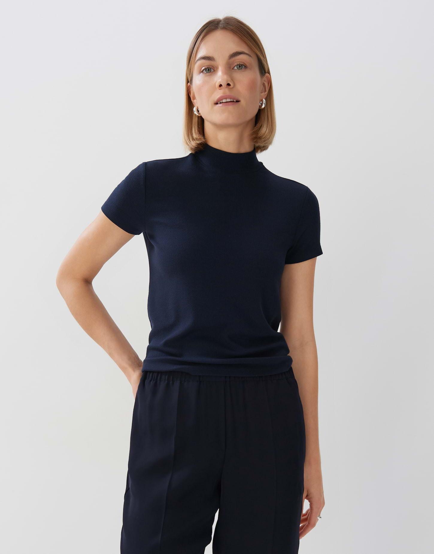 Image of Rippshirt Karlusia Gerader Schnitt Damen Aquamarine 38