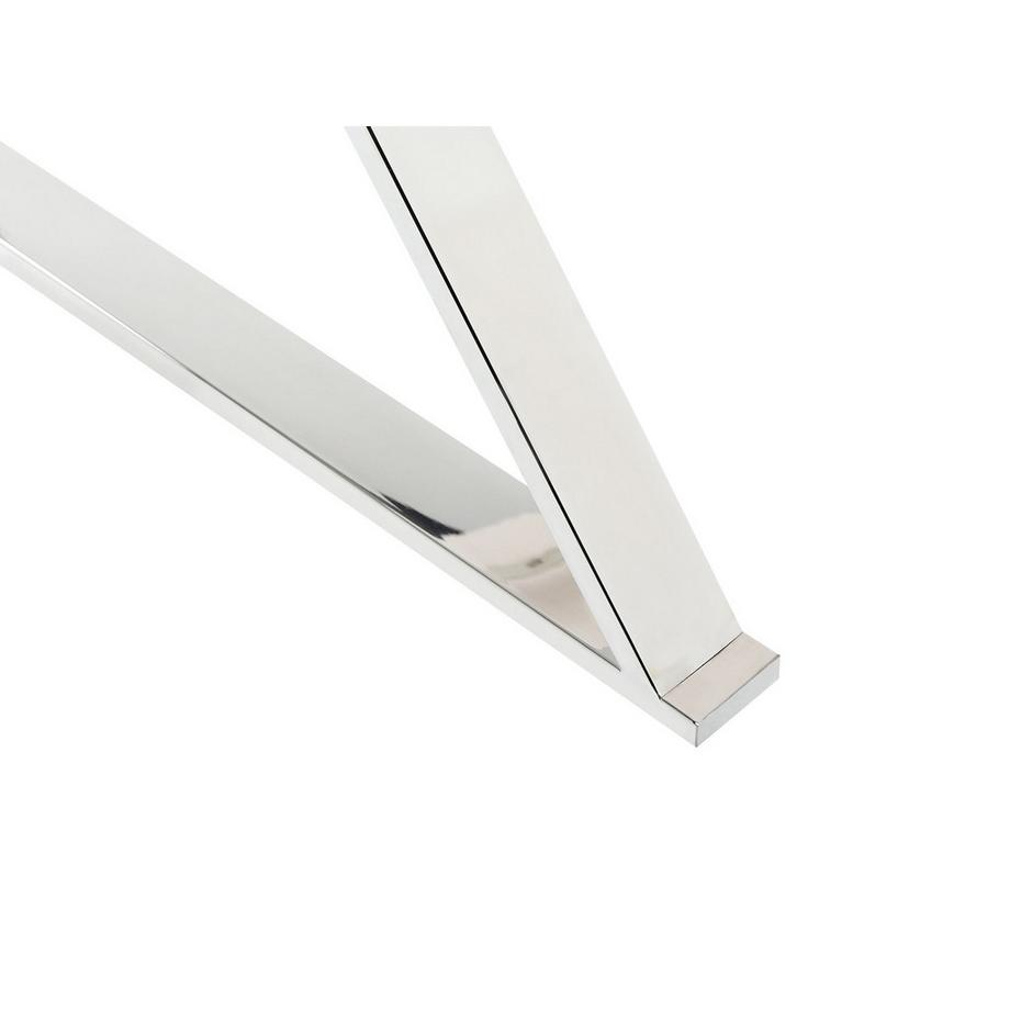 Beliani Tavolo da pranzo en Vetro temperato Glamour ATTICA  