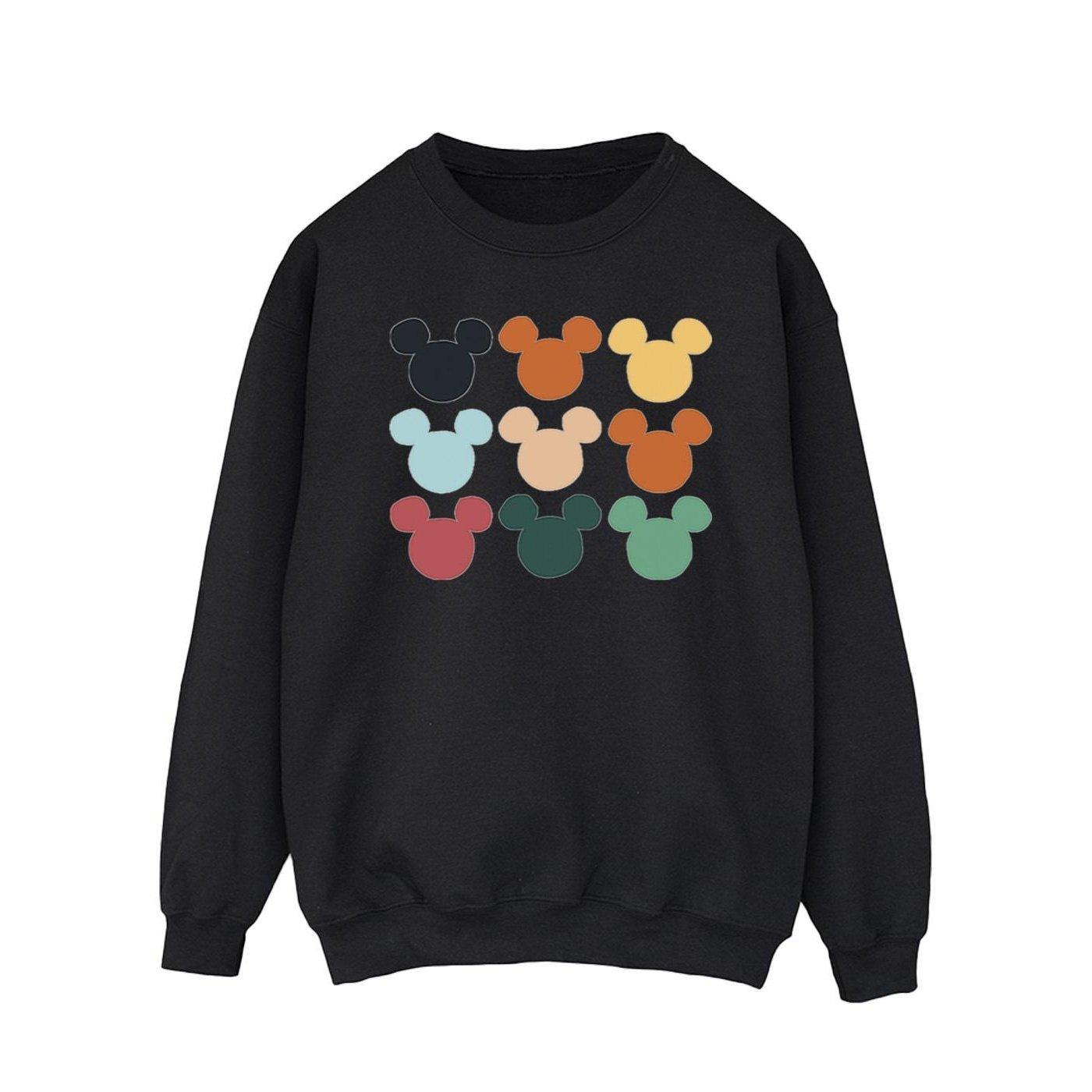 Image of Mickey Mouse Heads Square Sweatshirt Herren Schwarz XL