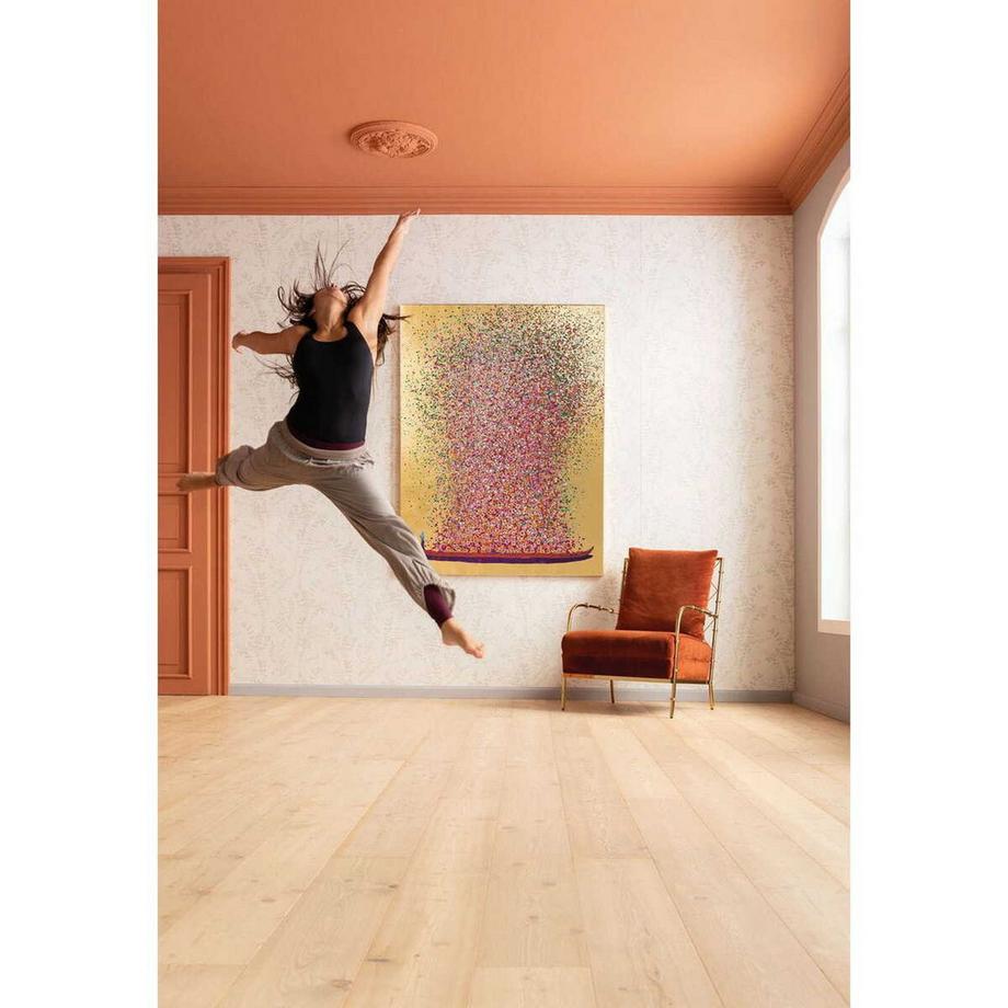 KARE Design Tableau Touched Flower Boat Gold Pink 160x120cm  