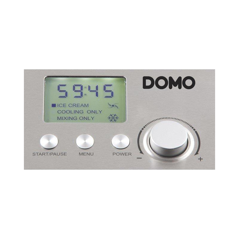 DOMO Domo DO9201I macchina per gelato Gelatiera compressore 2 L 180 W Acciaio inox  