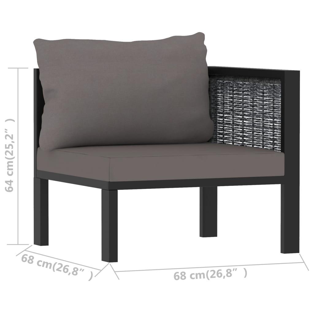 VidaXL Modular-sofa-eckteil poly-rattan  