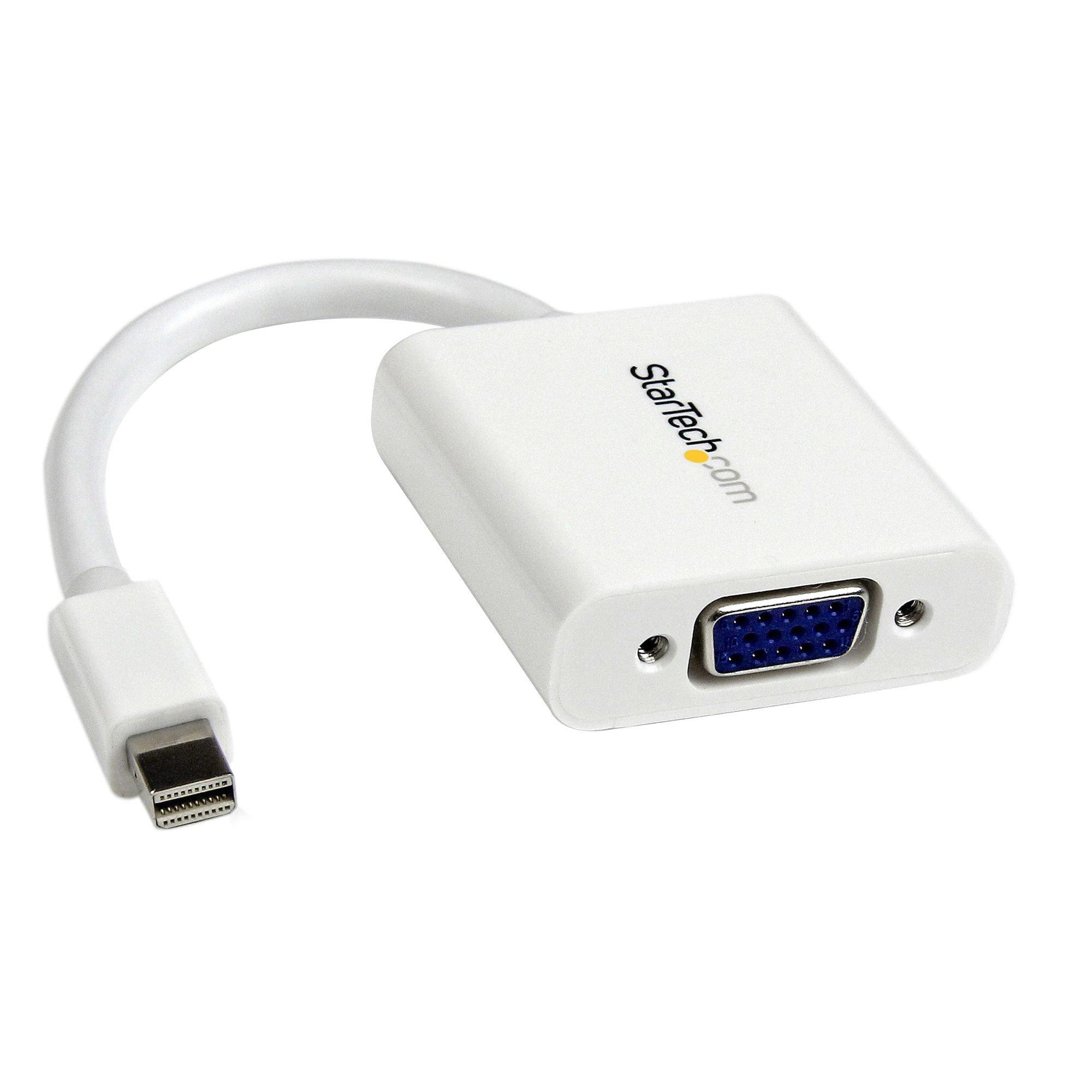 Image of StarTech.com mini DisplayPort auf VGA Adapter - mDP zu VGA (Stecker/Buchse) 1920x1200 - Weiß