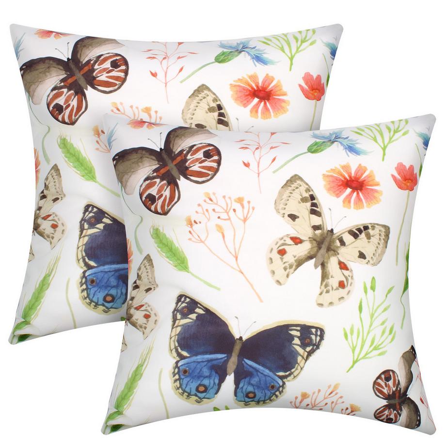 Avizar 2 Stk. Kissenbezüge Schmetterling  