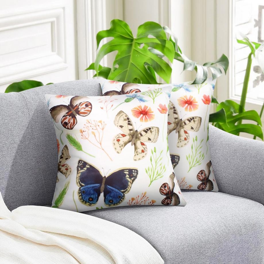 Avizar 2 Stk. Kissenbezüge Schmetterling  